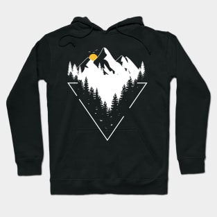 adventure nature  design with forest and mountains Hoodie